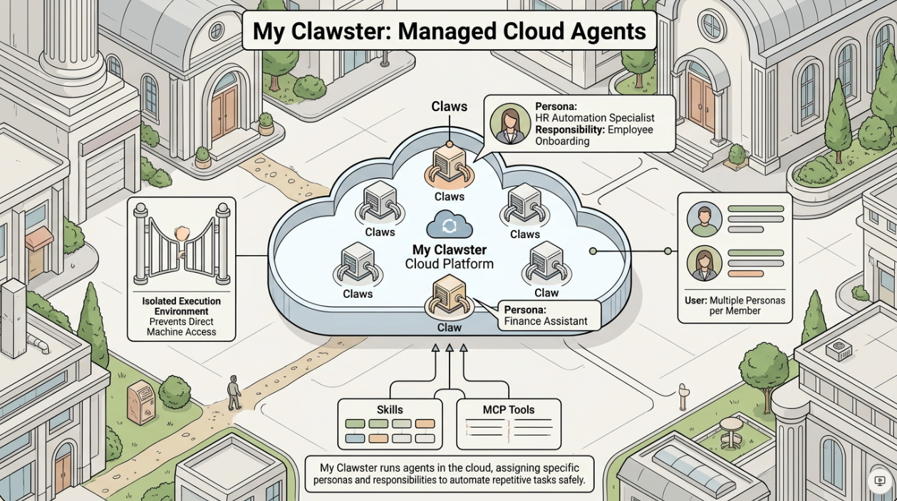 My Clawster - managed agents for enterprise